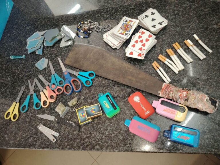 Weapons, Suspected Dagga And Vapes Seized During Police Search At North West School