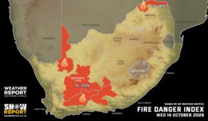 SAWS Issues Severe Thunderstorm Warning for KwaZulu-Natal as Damaging Winds and Extreme Fire Danger Threaten Other Provinces